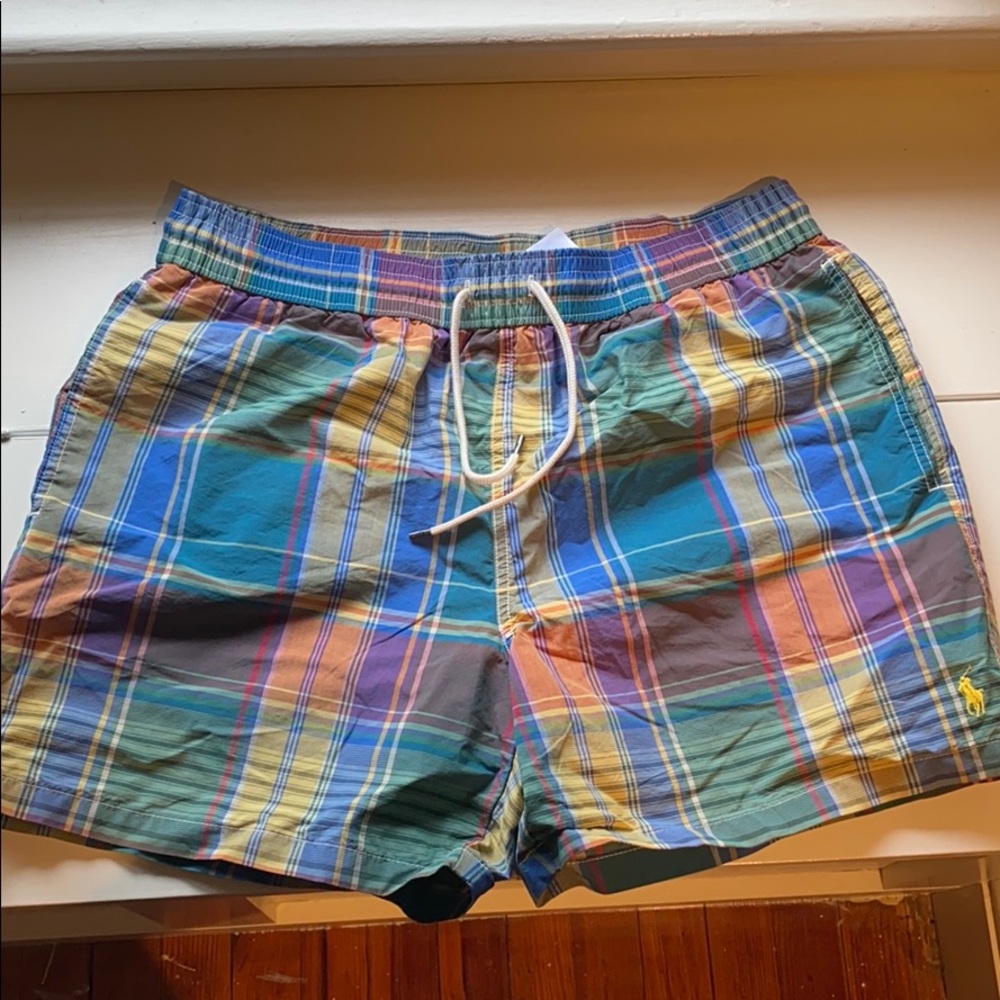 Ralph Lauren Polo plaid swim shorts